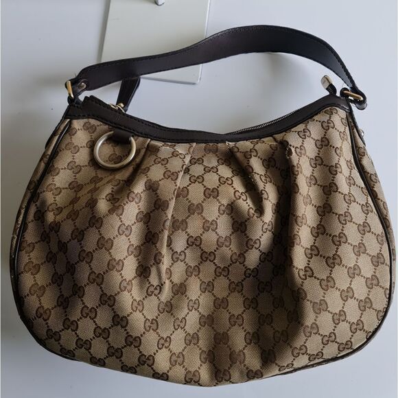 Gucci GG monogram Sukey Hobo Bag Brown - Picture 4 of 16